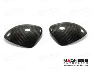 FIAT 124 Mirror Covers - Carbon Fiber 
